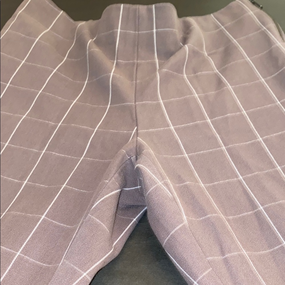 A New Day Size 4 Women's Checkered Trousers - Mauve and White - Picture 12 of 12
